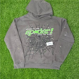 Gray Spider worldwide hoodie